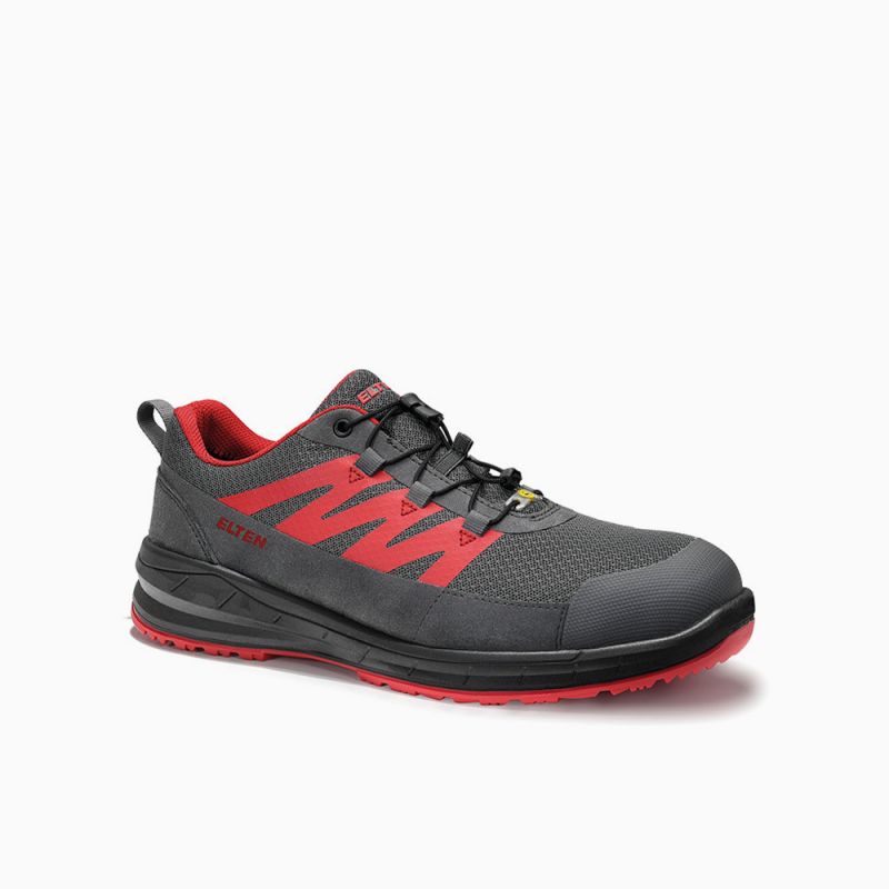 ELTEN Sicherheitshalbschuh MARTEN XXSports grey-red Low ESD S1