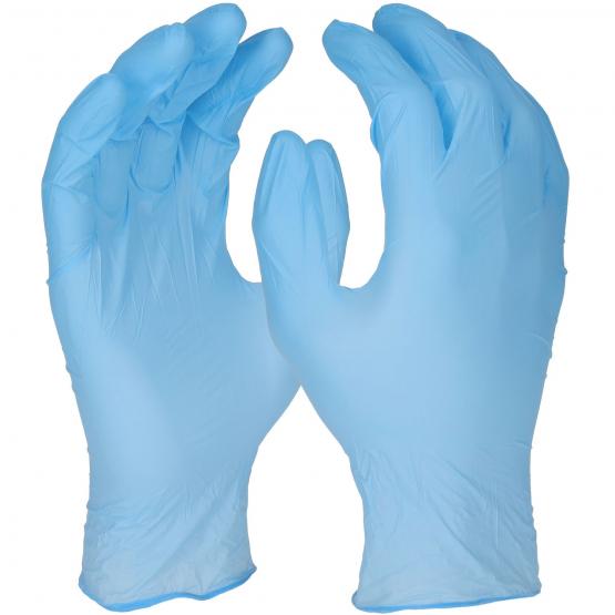 1000 St. Nitril Einweghandschuhe, 24 cm, blau, 10 Boxen a 100 St.