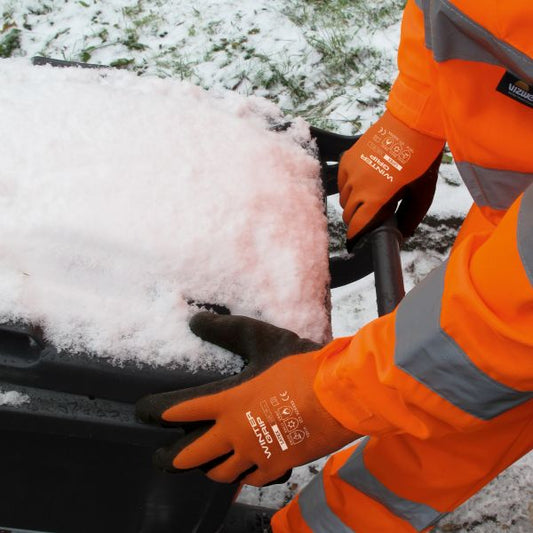 1 Paar WinterGrip, Acryl-Handschuh mit Latex-Beschichtung