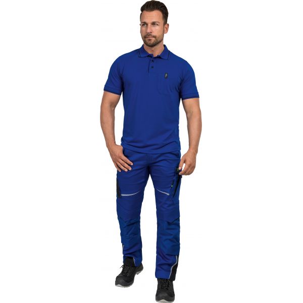 Polo-Shirt Leibwächter Flex Line Blau
