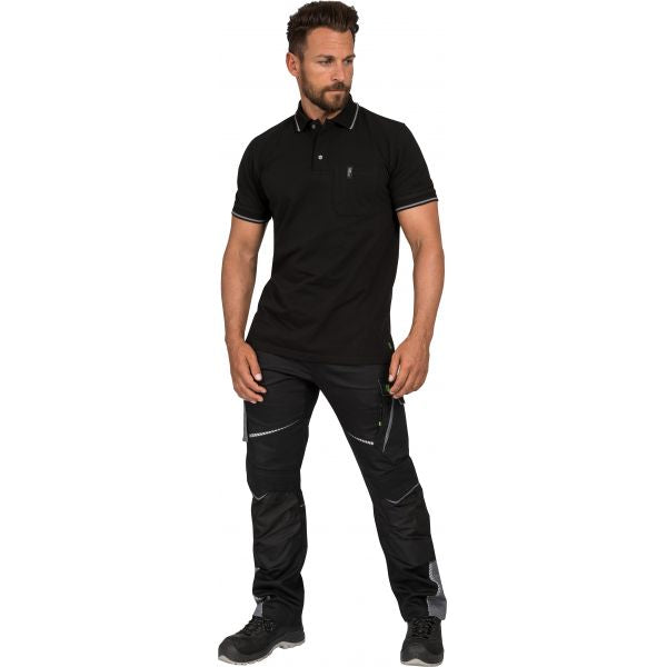 Polo-Shirt Leibwächter Flex Line Schwarz