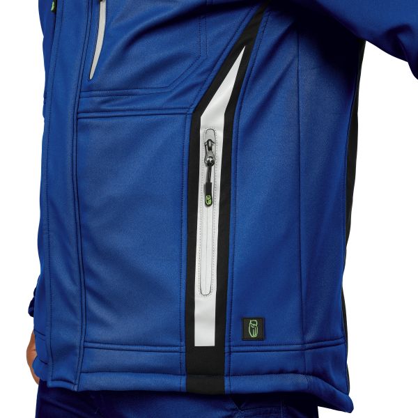 Winter-Softshelljacke Blau Korn