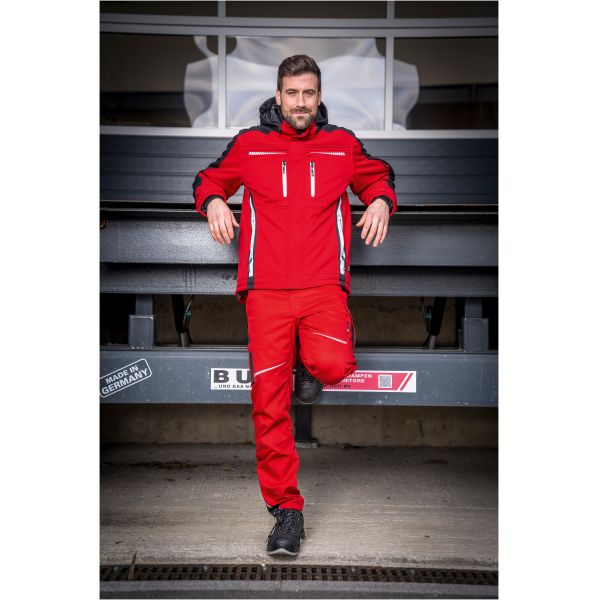 Winter-Softshelljacke Rot