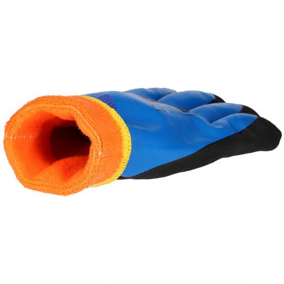 6 Paar Winter Arbeitshandschuhe "Absolut Cool", Latex, blau/schwarz