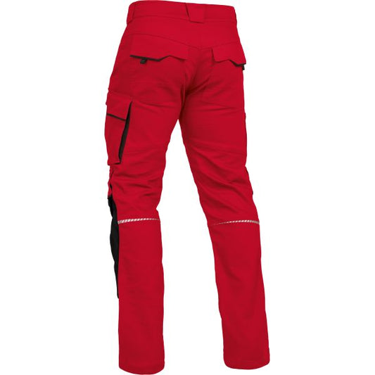 Bundhose mit Knietaschen Leibwächter Flex Line Rot