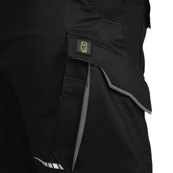 Bundhose mit Knietaschen Leibwächter Flex Line Schwarz