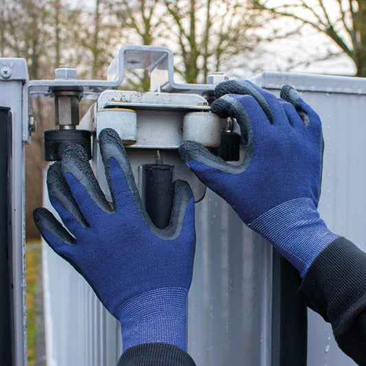 1 Paar Foam Grip, Acryl-Handschuh mit Latex-Beschichtung