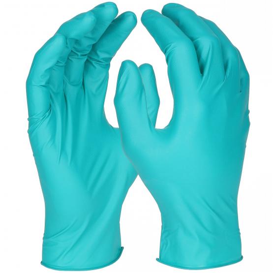 1000 St. Nitril Einweghandschuhe, Top-Qualität, 24 cm, grün, 10 Boxen a 100 St.