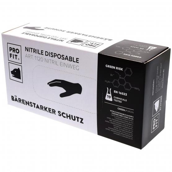 1000 St. Nitril Einweghandschuhe, Top-Qualität, 24 cm, grün, 10 Boxen a 100 St.