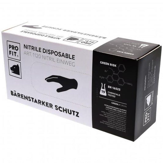 1000 St. Nitril Einweghandschuhe, Top-Qualität, 24 cm, grün, 10 Boxen a 100 St.