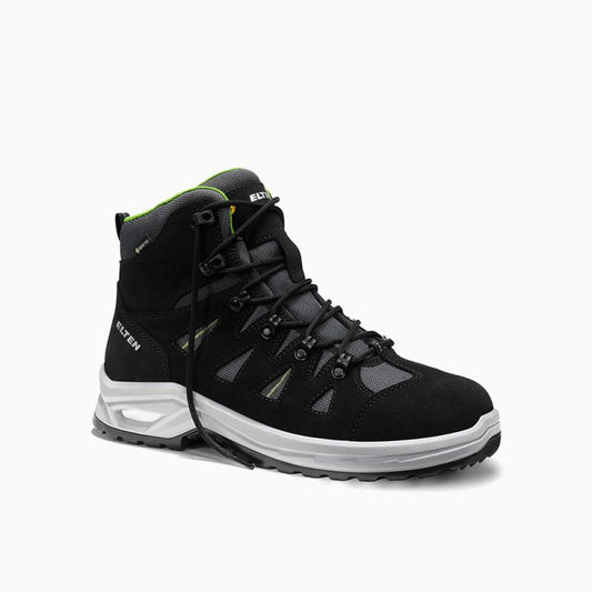 ELTEN Sicherheitsstiefel RIWEMO XXP GTX black-green Mid ESD S2 WR CI