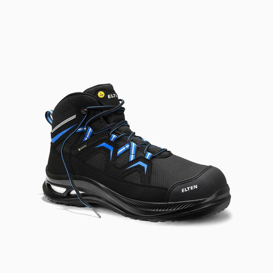 ELTEN Sicherheitsstiefel FRY XXG Pro GTX black-blue Mid ESD S3 HI CI