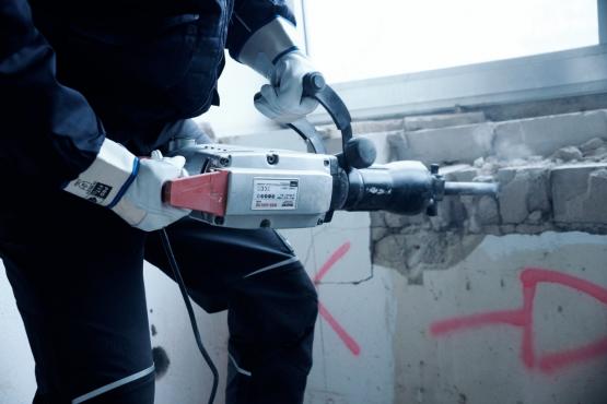 12 Paar Rindvoll Leder Arbeitshandschuhe, "Odin", natur