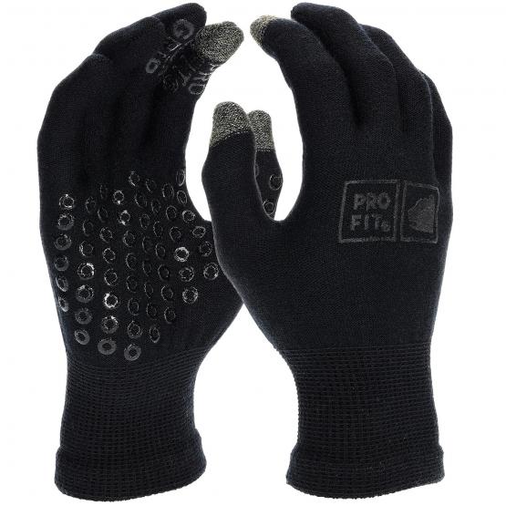 12 Paar Merino-Wolle Handschuh mit Silikonnoppen