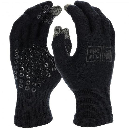 12 Paar Merino-Wolle Handschuh mit Silikonnoppen