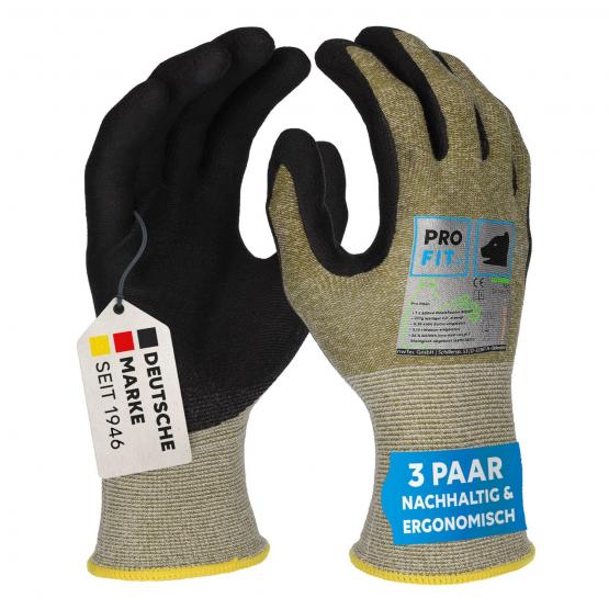 12 Paar Nitril Handschuhe "Go Green", Nitrilschaum, recycelter Liner