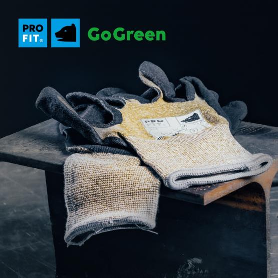 12 Paar Nitril Handschuhe "Go Green", Nitrilschaum, recycelter Liner