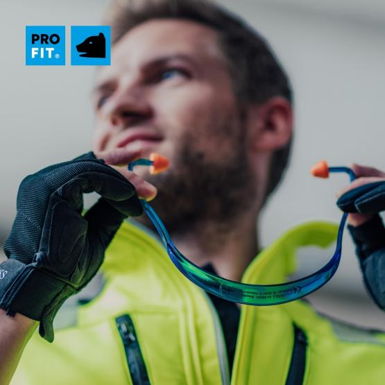 Gehörschutzbügel "Proflex 24", SNR 24 dB, orange Stöpsel