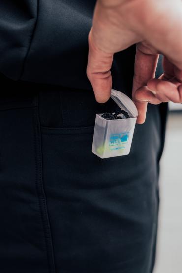 Gehörschutzstöpsel "Prosoft 34", Mehrweg, Kordel, plus Box, SNR 34 dB