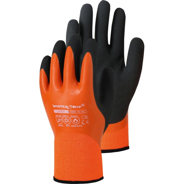 1 Paar WinterGrip, Acryl-Handschuh mit Latex-Beschichtung
