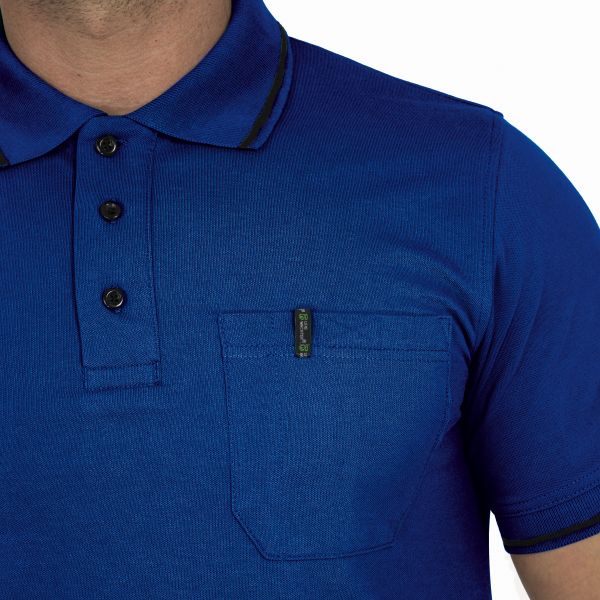 Polo-Shirt Leibwächter Flex Line Blau