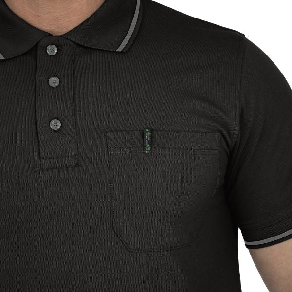Polo-Shirt Leibwächter Flex Line Schwarz