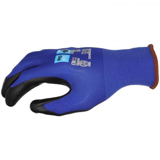 12 Paar Polymer-p Montagehandschuh, "Prime", blau/schwarz