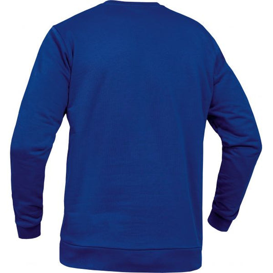 Rundhals Pullover Sweater Blau Unisex