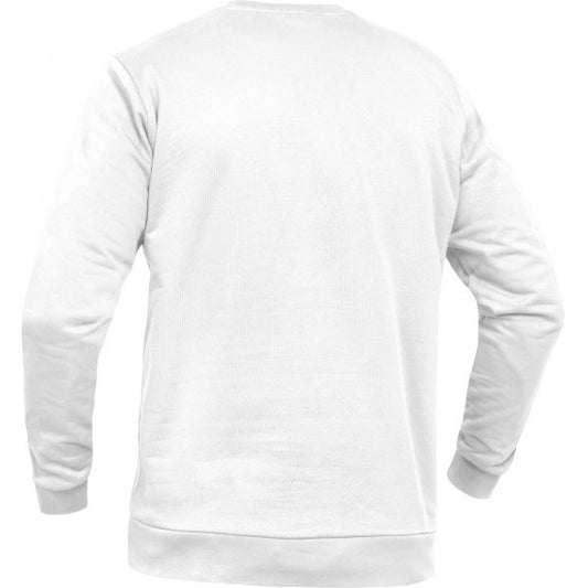 Rundhals Pullover Sweater Weiß Unisex