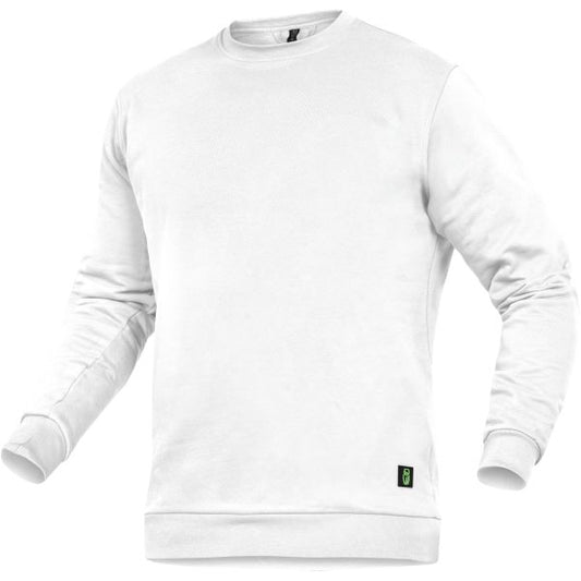 Rundhals Pullover Sweater Weiß Unisex
