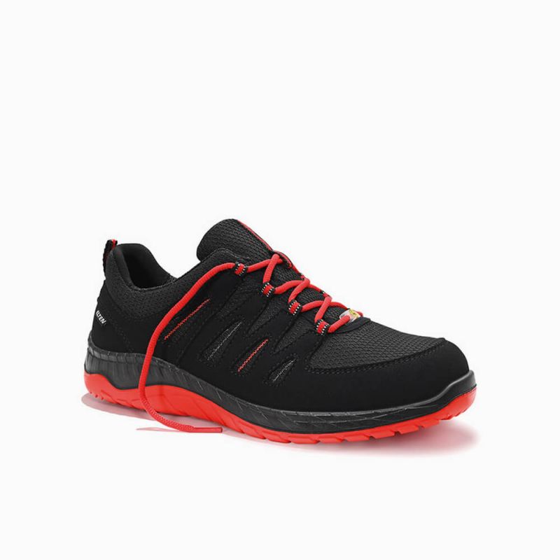 ELTEN Sicherheitshalbschuh MADDOX black-red Low ESD S3S