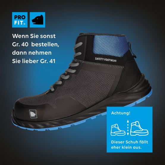 ESD Sicherheitsschuhe S3 "Arctos L mid", metallfrei, hoch