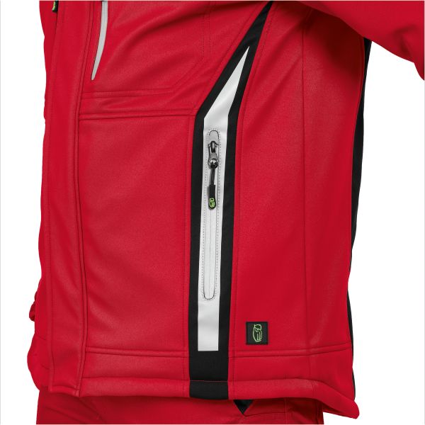 Winter-Softshelljacke Rot