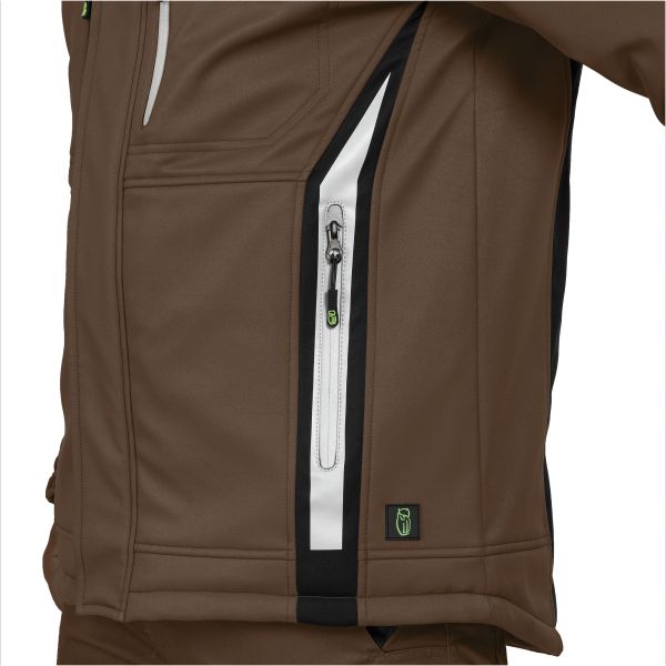 Winter-Softshelljacke Braun