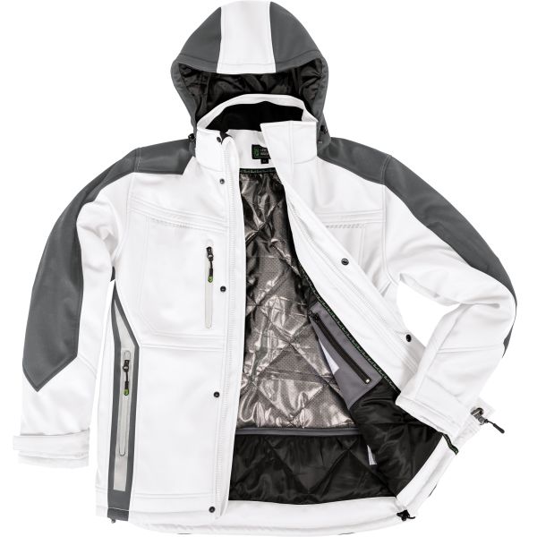 Winter-Softshelljacke Weiß