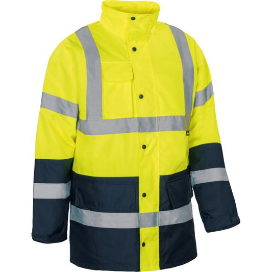 Regenjacke Leuchtgelb-marine