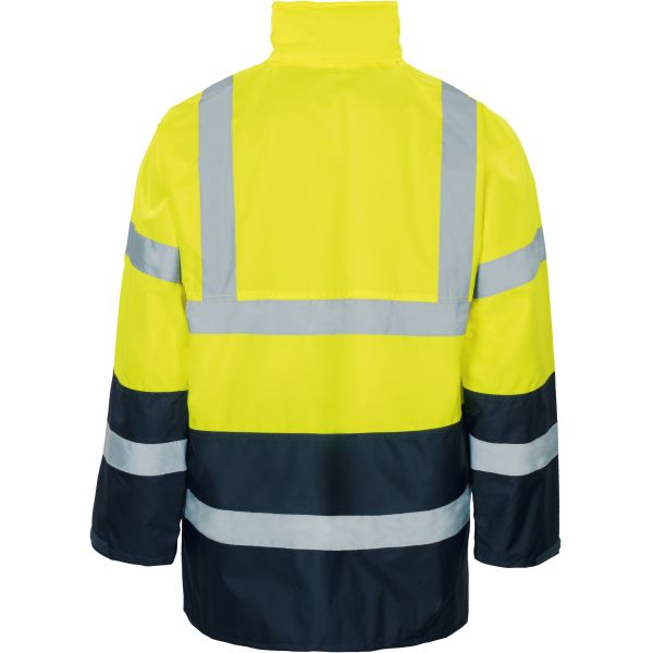 Regenjacke Leuchtgelb-marine