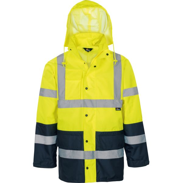 Regenjacke Leuchtgelb-marine