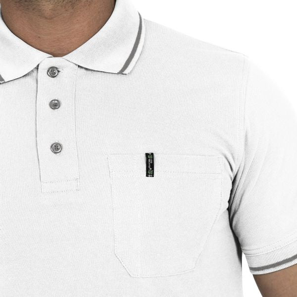 Polo-Shirt Leibwächter Flex Line Weiß