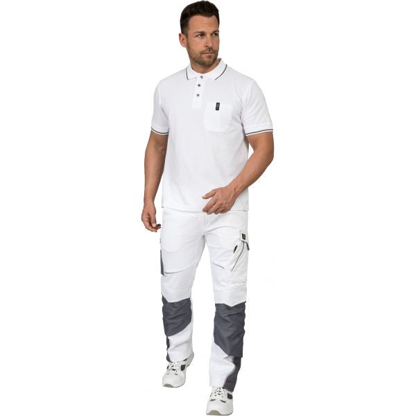 Polo-Shirt Leibwächter Flex Line Weiß